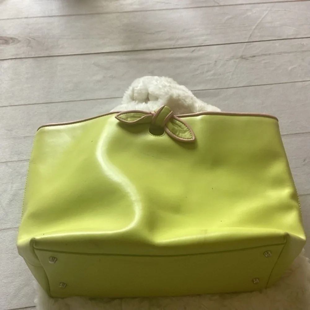 FURLA Lime Green Leather Purse - Picture 3 of 16